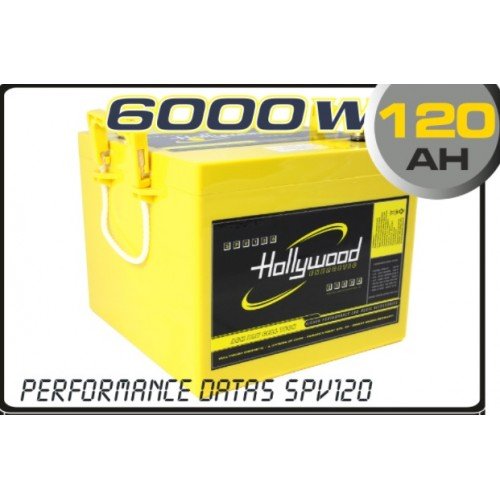 Hollywood HIGH CURRENT 12V AGM Batterie HC 120 120Ah bis 4000  Watt-CHW-HC-0120